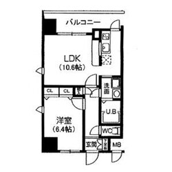 S-RESIDENCE谷町九丁目の物件間取画像